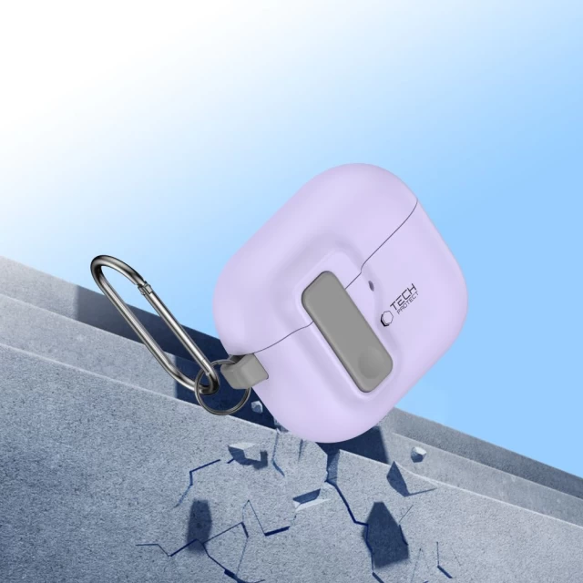 Чохол для навушників Tech-Protect Slim Hook для AirPods 4 Lavender (5906302371181)