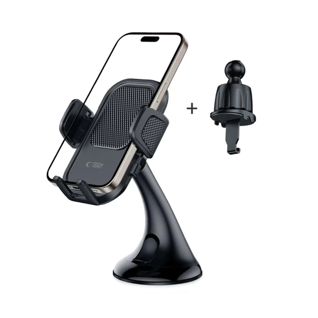 Автотримач Tech-Protect V8 Universal Dashboard & Vent Car Mount Black (5906302371372)