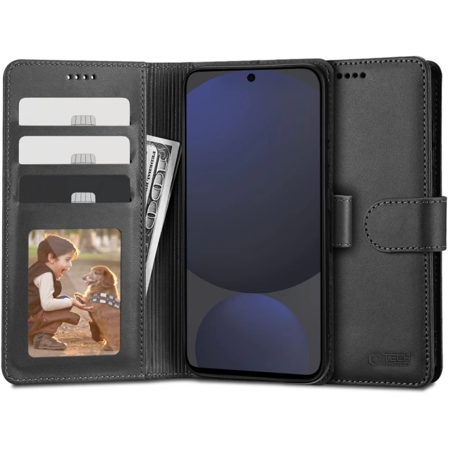 Чохол-книжка Tech-Protect Wallet для Samsung Galaxy S24 FE (S721) Black (5906302371501)