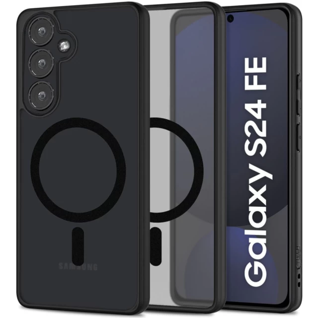 Чехол Tech-Protect MagMat для Samsung Galaxy S24 FE (S721) Matte Black with MagSafe (5906302371594)