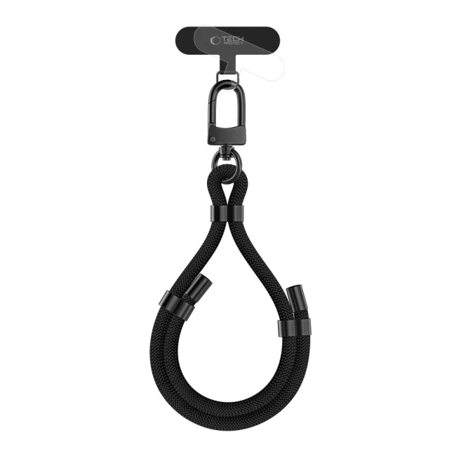 Ремешок Tech-Protect C4S Rope Wrist Strap Black Black (5906302371686)