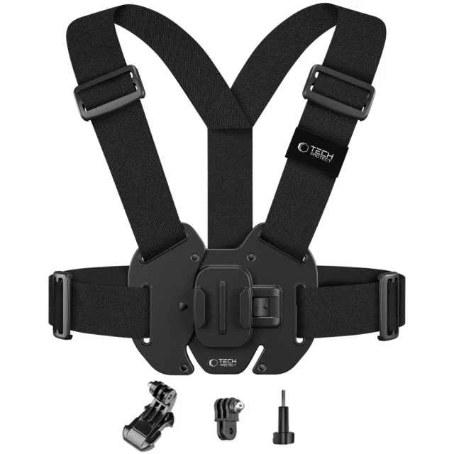 Нагрудное крепление Tech-Protect GA100 Chest Mount для GoPro | DJI Black (5906302371761)