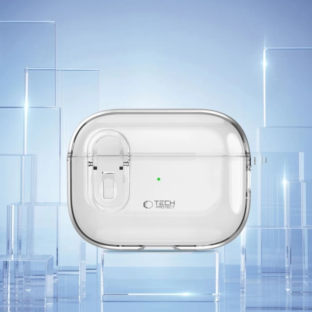 Чехол для наушников Tech-Protect Slim Hook для AirPods Pro 2 | 1 Clear (5906302371808)