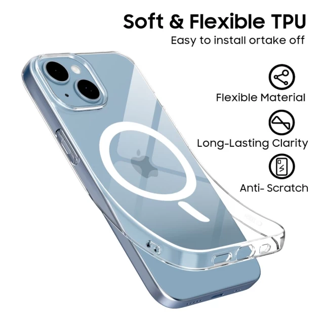 Чохол Tech-Protect FlexAir для iPhone 14 | 13 Clear with MagSafe (5906302371884)