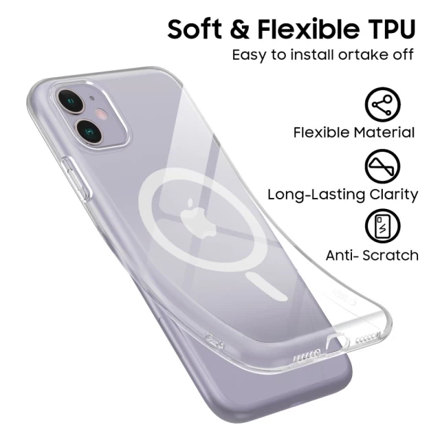 Чохол Tech-Protect FlexAir для iPhone 11 Clear with MagSafe (5906302371952)