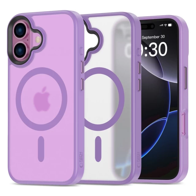 Чехол Tech-Protect MagMat для iPhone 16 Matte Mauve with MagSafe (5906302372379)