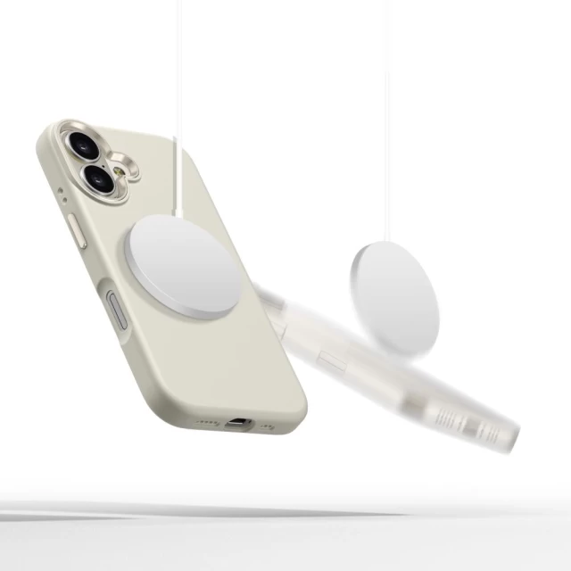 Чохол Tech-Protect Silicone Pure для iPhone 16 Cosmic Latte with MagSafe (5906302372539)