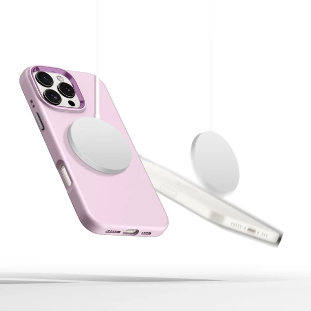 Чохол Tech-Protect Silicone Pure для iPhone 16 Pro Pink Pearl with MagSafe (5906302372577)