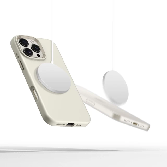 Чехол Tech-Protect Silicone Pure для iPhone 16 Pro Max Cosmic Latte with MagSafe (5906302372638)