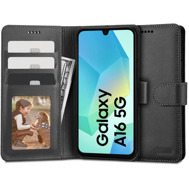 Чехол-книжка Tech-Protect Wallet для Samsung Galaxy A16 (A165-A166) Black (5906302372706)