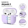 Чехол для наушников Tech-Protect Silicone Hook для AirPods 3 Lavender (5906302375080)