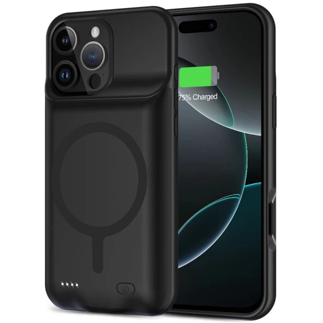 Чехол-аккумулятор Tech-Protect PowerCase 8500mAh для iPhone 16 Pro Max Black with MagSafe (5906302375226)