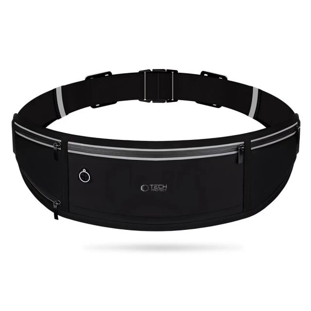 Спортивна сумка на пояс Tech-Protect M3 Universal Sport Waist Bag Black (5906302375653)