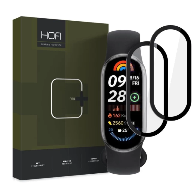 Захисне скло Hofi Hybrid Pro Plus для Xiaomi Smart Band 9 | 9 NFC (2 pack) Black (5906302375868)