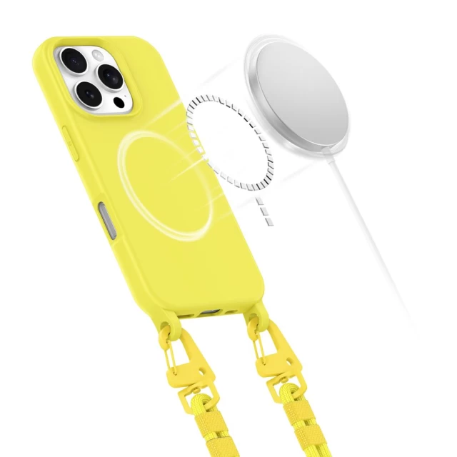 Чохол Tech-Protect MagNecklace для iPhone 16 Pro Canary Yellow with MagSafe (5906302375936)