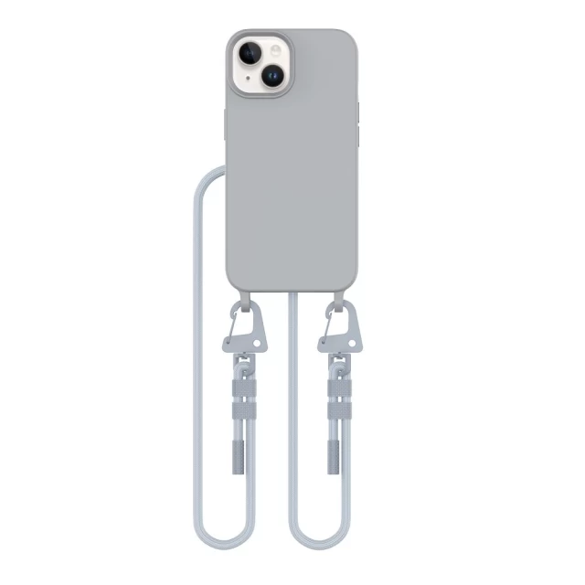 Чехол Tech-Protect MagNecklace для iPhone 15 Crayon Grey with MagSafe (5906302375981)