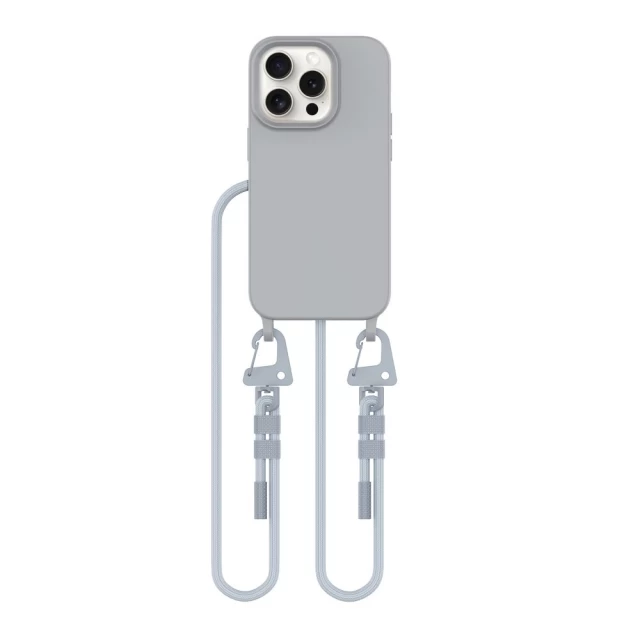 Чехол Tech-Protect MagNecklace для iPhone 15 Pro Crayon Grey with MagSafe (5906302376018)