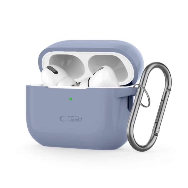 Чехол для наушников Tech-Protect Silicone Hook для AirPods Pro 2 | 1 Baby Blue (5906302376230)