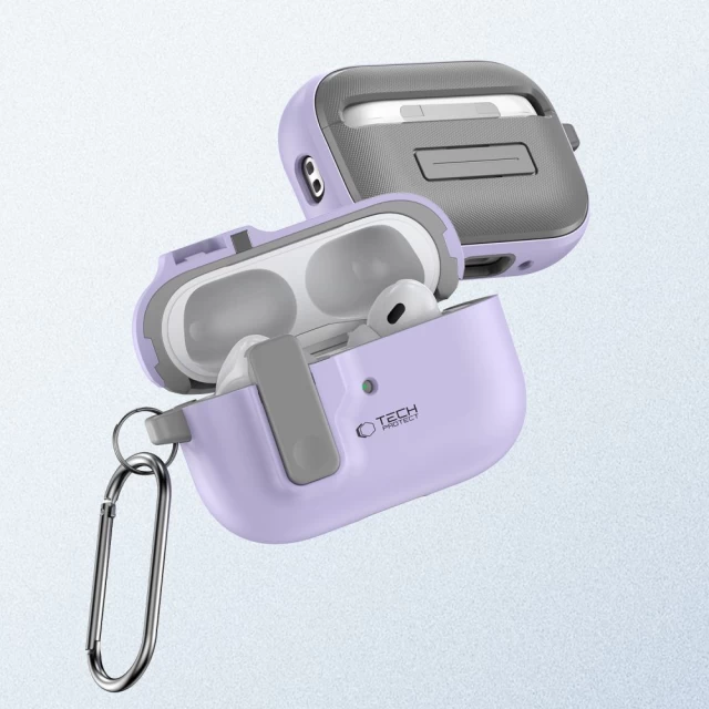 Чехол для наушников Tech-Protect Slim Hook для AirPods Pro 2 | 1 Lavender (5906302376254)