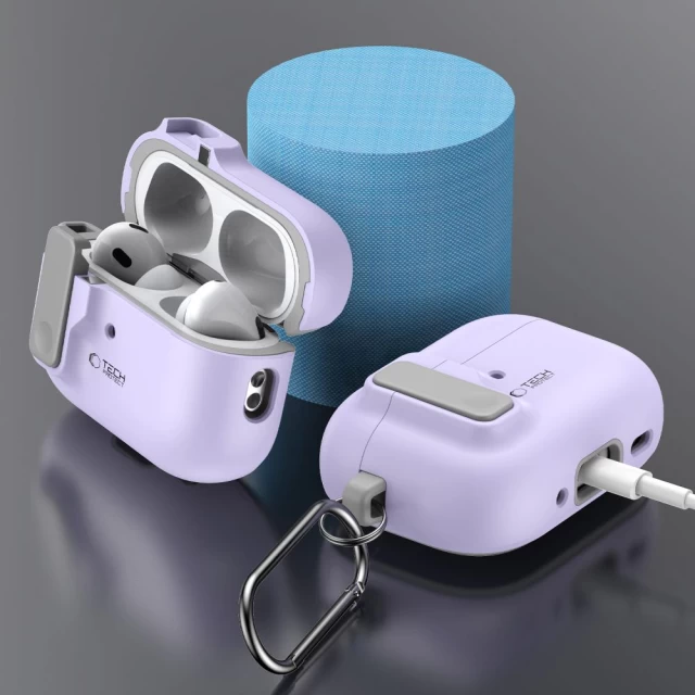 Чехол для наушников Tech-Protect Slim Hook для AirPods Pro 2 | 1 Lavender (5906302376254)