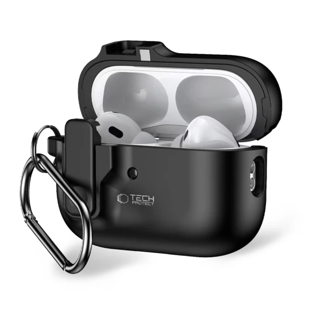 Чехол для наушников Tech-Protect Slim Hook для AirPods Pro 2 | 1 Black (5906302376261)