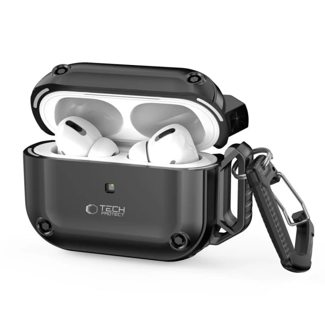 Чехол для наушников Tech-Protect Rough Hook для AirPods Pro 2 | 1 Black (5906302376278)