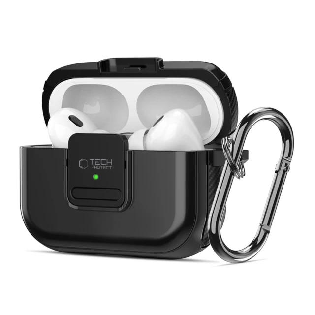 Чехол для наушников Tech-Protect Defender для AirPods Pro 2 | 1 Black with MagSafe (5906302376285)