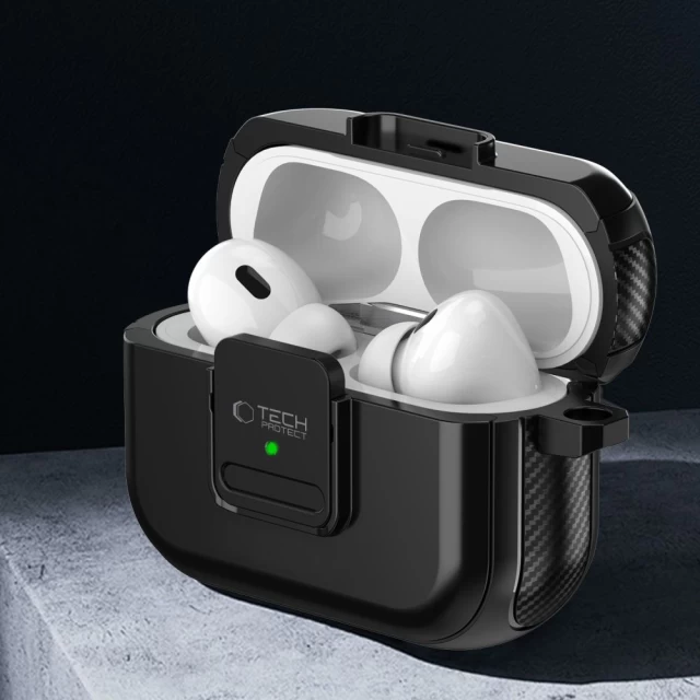 Чехол для наушников Tech-Protect Defender для AirPods Pro 2 | 1 Black with MagSafe (5906302376285)