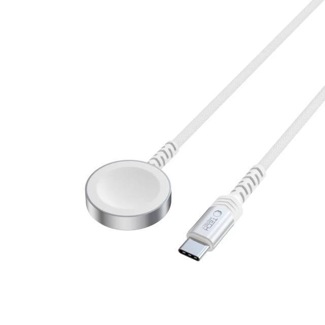 Зарядный кабель Tech-Protect MC01 UltraBoost USB-C 1.2 m для Apple Watch White (5906302380435)