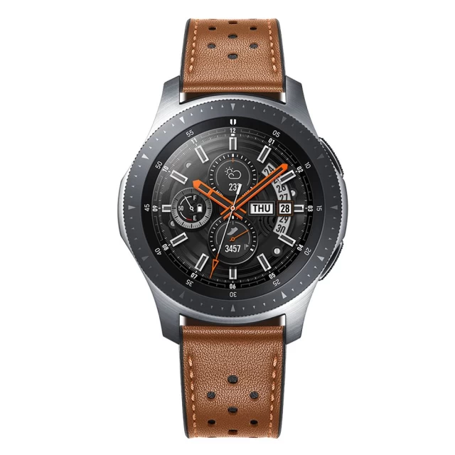 Ремешок Tech-Protect Leather для Samsung Galaxy Watch 46 mm Brown (5906735412512)
