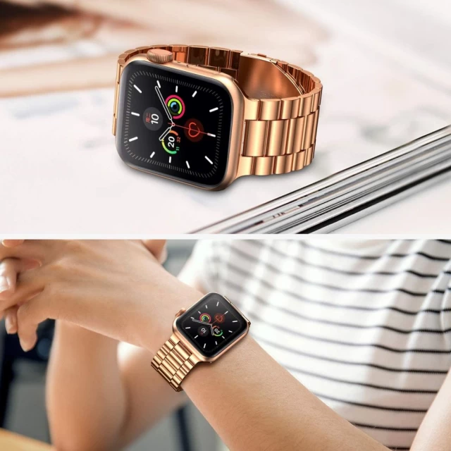 Ремінець Tech-Protect Stainless для Apple Watch 49 | 45 | 44 | 42 mm Rose Gold (5906735415643)