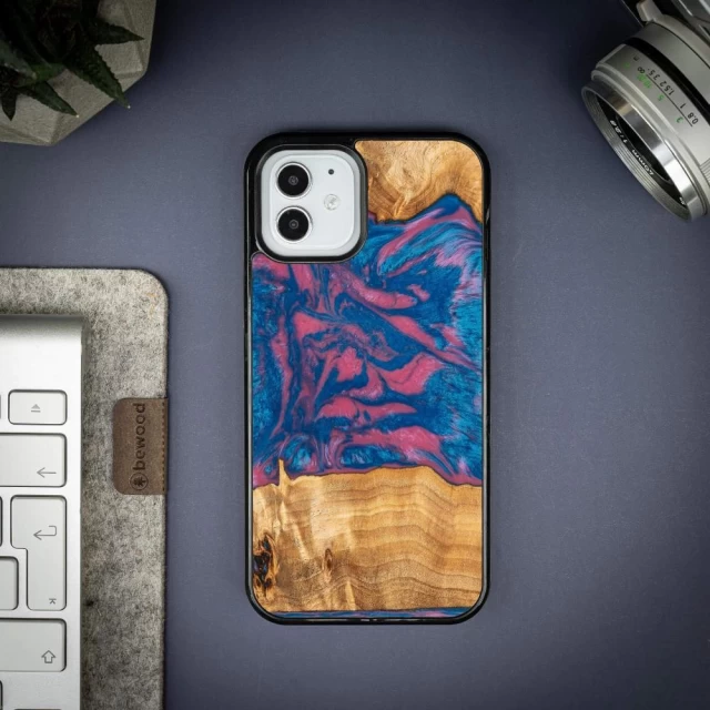 Чохол Bewood Unique Vegas для iPhone 12 | 12 Pro Blue Pink (5907511781433)