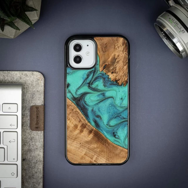 Чехол Bewood Unique Turquoise для iPhone 12 | 12 Pro Turquoise Black (5907511781464)