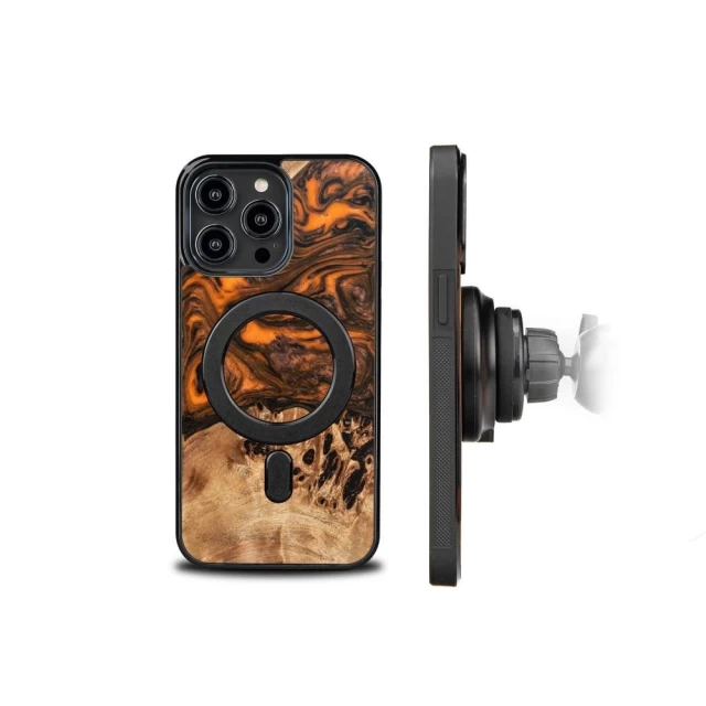 Чохол Bewood Unique Orange для iPhone 14 Pro Max Orange Black with MagSafe (5907511786513)