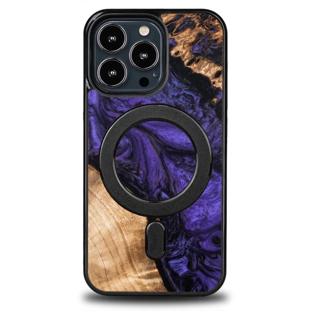 Чохол Bewood Unique Violet для iPhone 13 Pro Purple Black with MagSafe (5907511787091)