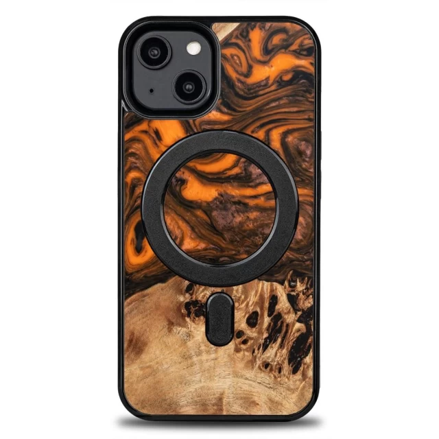 Чохол Bewood Unique Orange для iPhone 15 Orange Black with MagSafe (5907511792668)