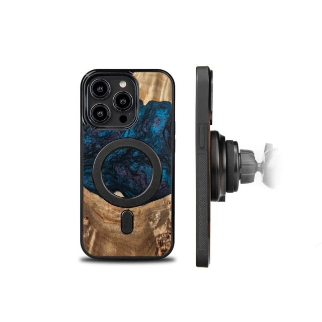 Чехол Bewood Unique Neptune для iPhone 15 Pro Navy Black with MagSafe (5907511793351)