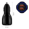 Автомобильное зарядное устройство Wozinsky Quick Charge 24W 2xUSB-A Black (WCC-02)