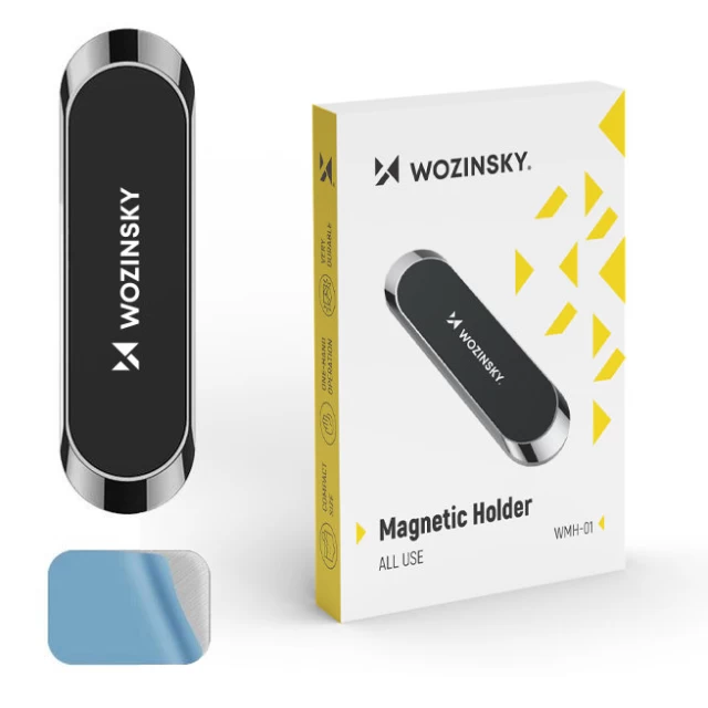 Автотримач Wozinsky Magnetic Dashboard Mount Adhesive Black (WMH-01)