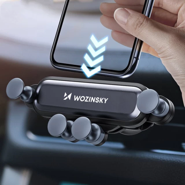 Автотримач Wozinsky Gravity Car Mount Phone Holder Black (WCH-05)