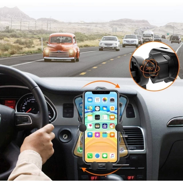 Автотримач Wozinsky Gravity Car Mount Phone Holder Black (WCH-05)