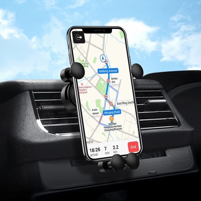 Автотримач Wozinsky Gravity Car Mount Phone Holder Black (WCH-05)