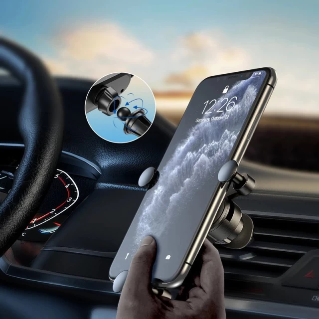 Автотримач Wozinsky Gravity Car Mount Phone Holder Black (WCH-05)