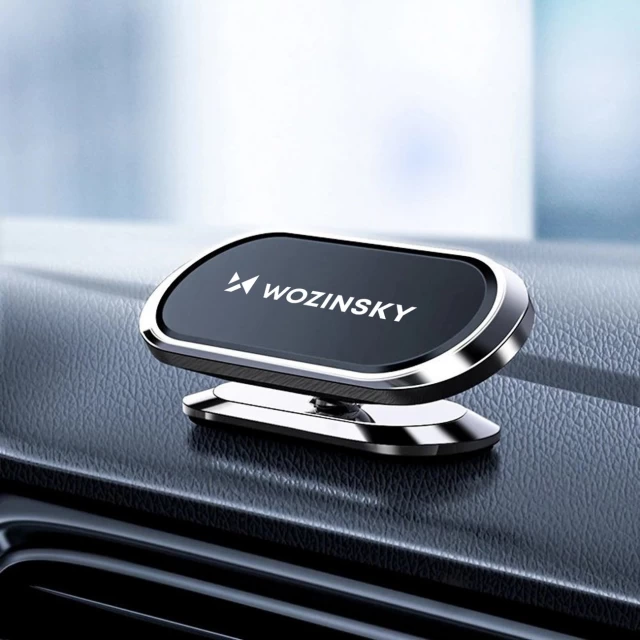 Автодержатель Wozinsky Adhesive Magnetic 360 Car Dashboard Silver (WMH-06)