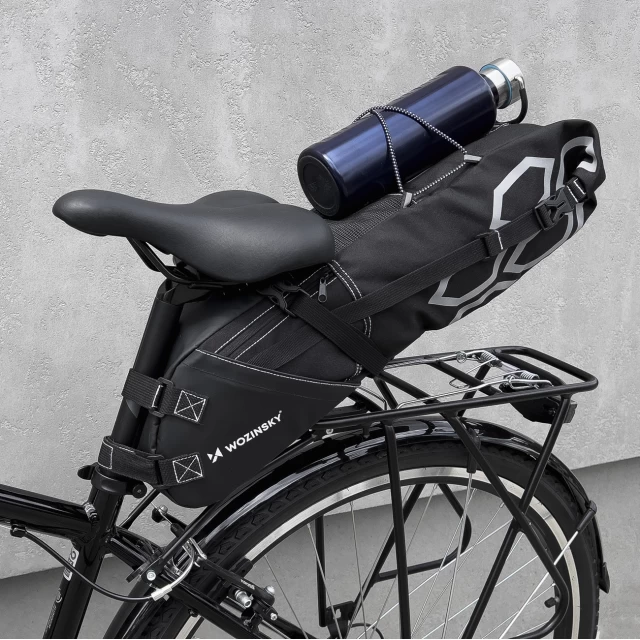 Сумка для велосипеда на багажник Wozinsky Bicycle Saddle Bag 12L Black (WBB9BK)