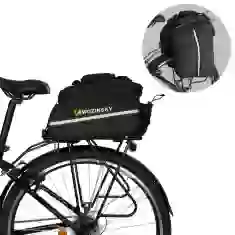 Сумка для велосипеда на багажник Wozinsky Rear Trunk Bag 5L with Rain Cover Black (WBB19BK)