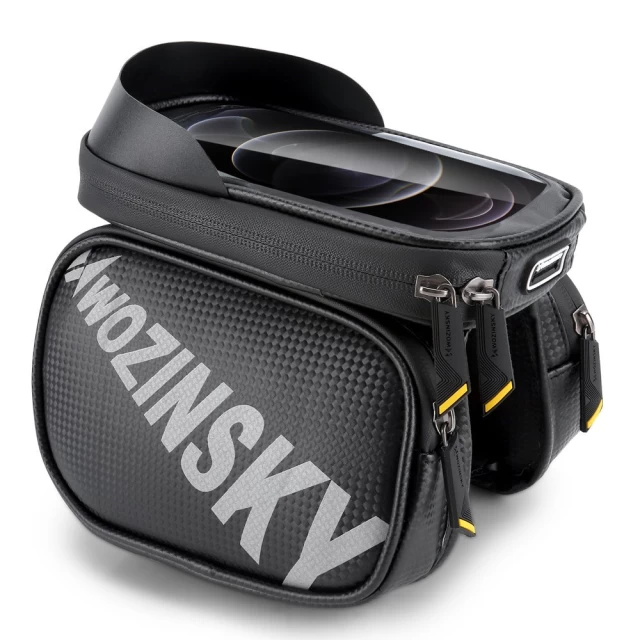 Сумка для велосипеда на раму Wozinsky Bike Frame Bag 1.5L Black (WBB21BK)