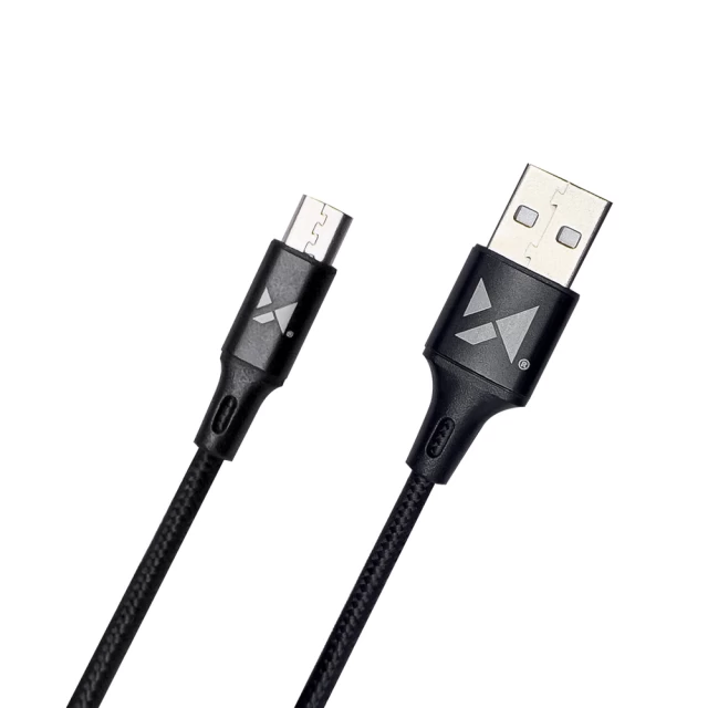 Кабель Wozinsky USB-A to microUSB 1m Black (WUC-M1B)