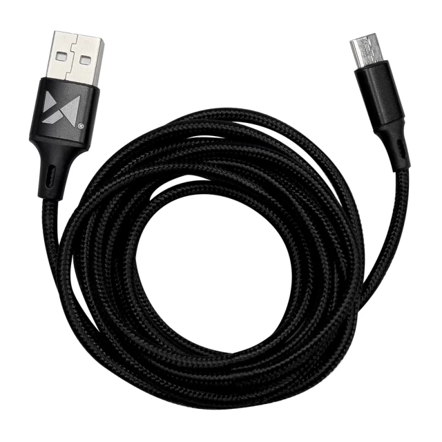 Кабель Wozinsky USB-A to USB-C 1m Black (WUC-C1B)