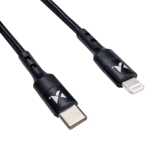Кабель Wozinsky USB-C to Lightning 1m Black (WUC-PD-CL1B)